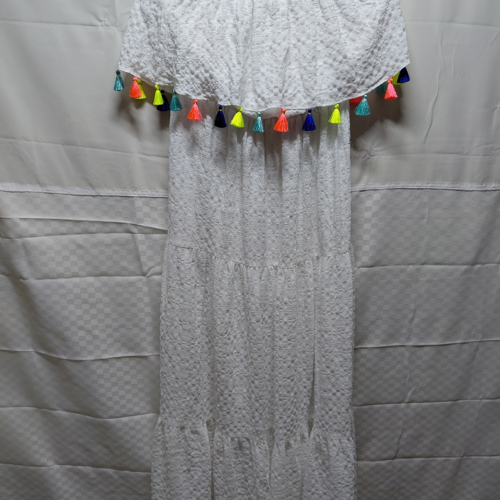 Lilly Pulitzer White Dress with Pink Label and Black Trim - Picture 2 of 11